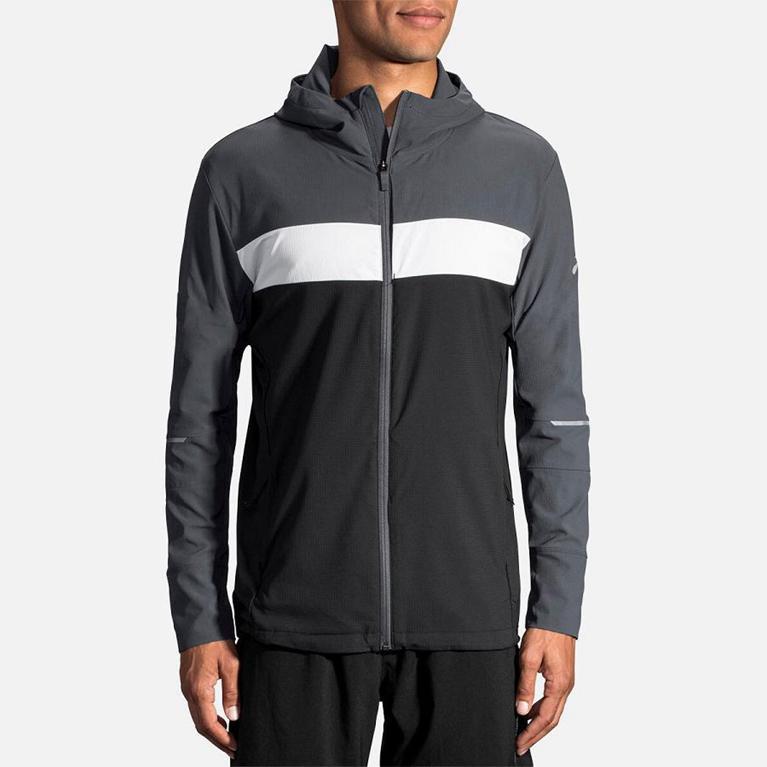 Brooks Canopy Men's Running Jackets - Grey (24876-CFYR)